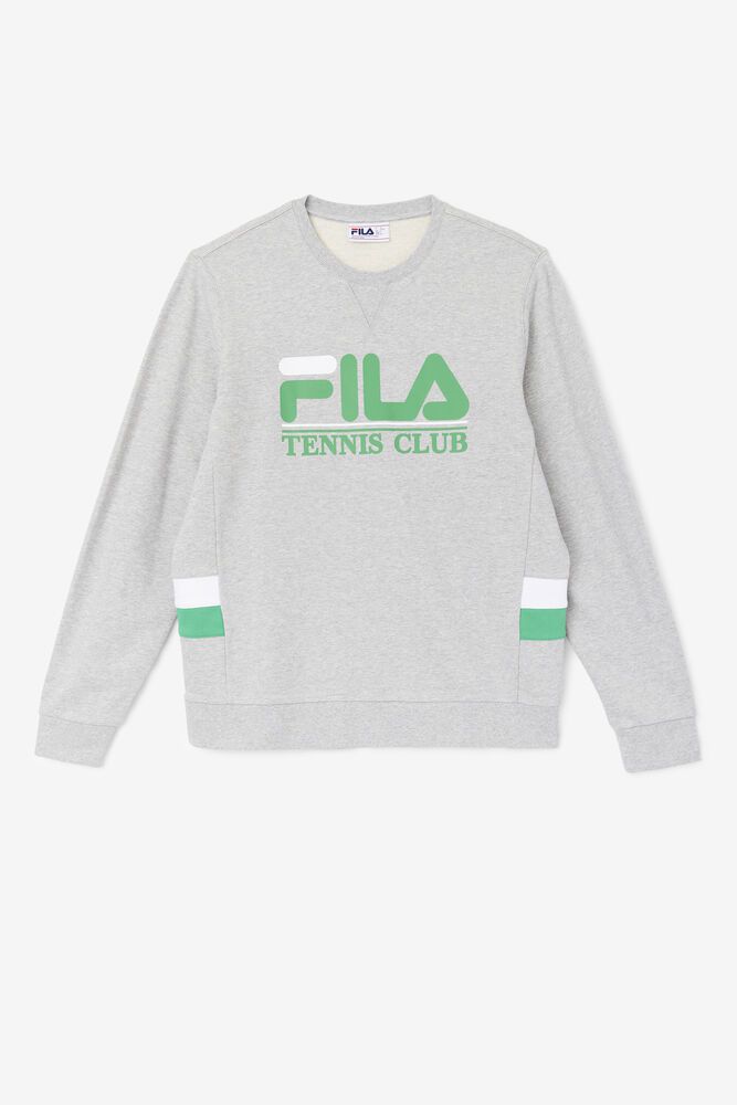 Fila Ameh Sweatshirt Grey - Mens - 41395EYUL